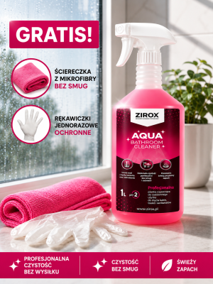 ZIROX AQUA 1L – Pianka do łazienki, usuwanie kamienia i rdzy | Zirox
