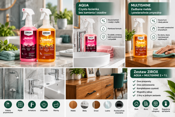 Zestaw ZIROX AQUA i MULTISHINE 2 × 1 L