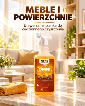 ZIROX OMNI – uniwersalna pianka do czyszczenia mebli i powierzchni